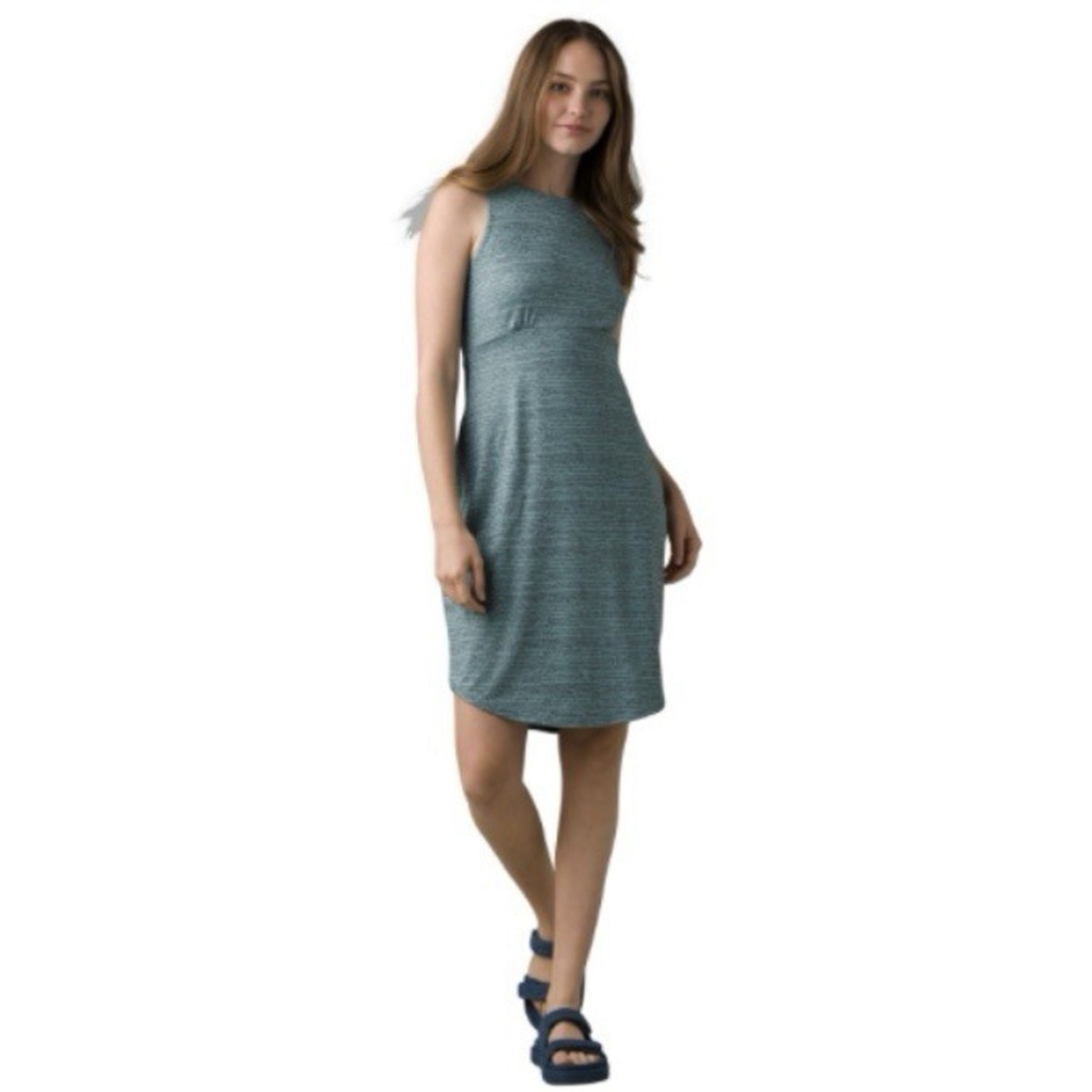 Prana Emerald Lake Dress Sz L Green Activewear Stretch Knit Gorpcore Comfort EUC - Picture 11 of 11
